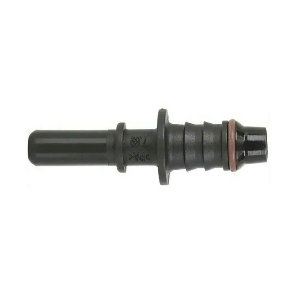 1 peça de nylon 8mm 7.89 linha de mangueira de combustível macho-conector bundy adaptador de liberação rápida acoplador farpa peças pretas acessórios