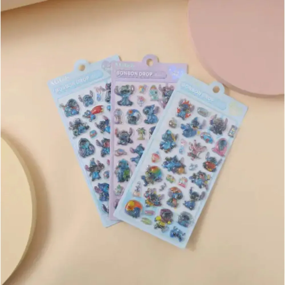 2025 * جديد غرزة ثلاثية الأبعاد ستيريو الإغاثة الفائدة دبوس متابعة صورة كريستال ملصق الأطفال فتاة الكرتون ملصق مزخرفة