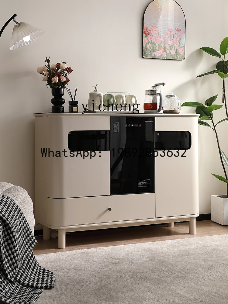 Light Luxury Health Tea Machine Cabinet Integrated Intelligent Voice Automatic Storage Cabinet