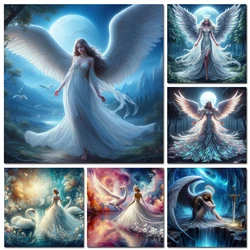 New Diamond Painting Angel Swan Fairy Mosaic Cross Stitch Diamond Embroidery 5D DIY Rhinestones Picture Home Wall Decor