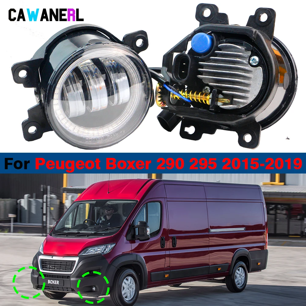 2 Pieces 30W Car LED Fog Light Daytime Running Lamp Angel Eye DRL H11 12V For Peugeot Boxer 290 295 2015 2016 2017 2018 2019