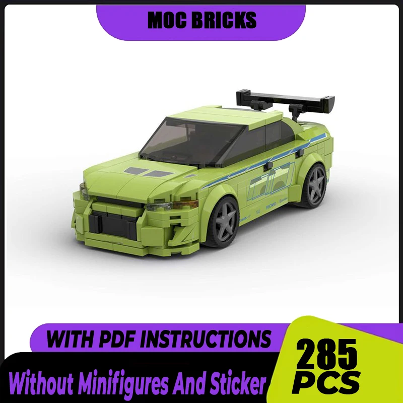 

Moc Building Blocks Champion Speed Evolution VII Cars Model Technology Brick DIY Assembly Supercar Vehicle Toy For Holiday Gift