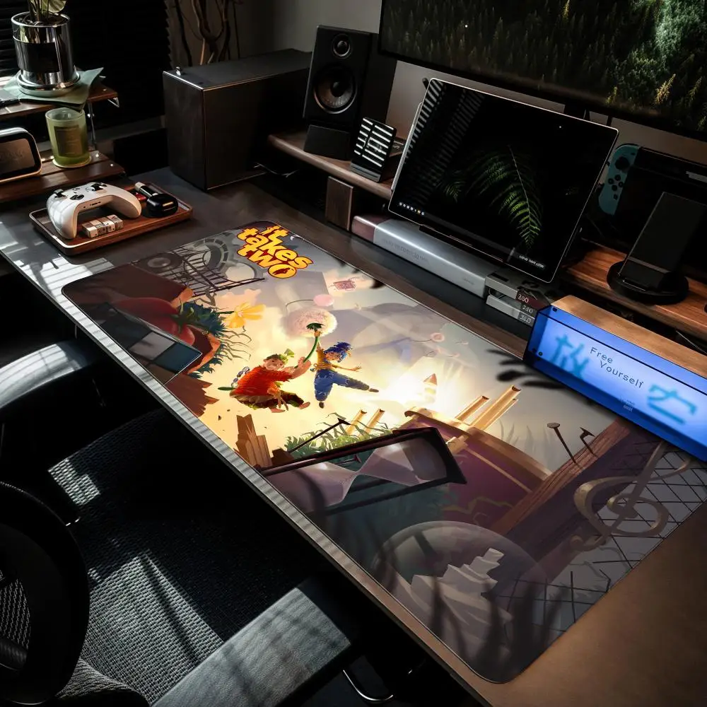 It Takes Two Mouse Pad MouseMat XXL Computer Accessories Large Keyboard Laptop Table Pad The New Product Gamer Gaming