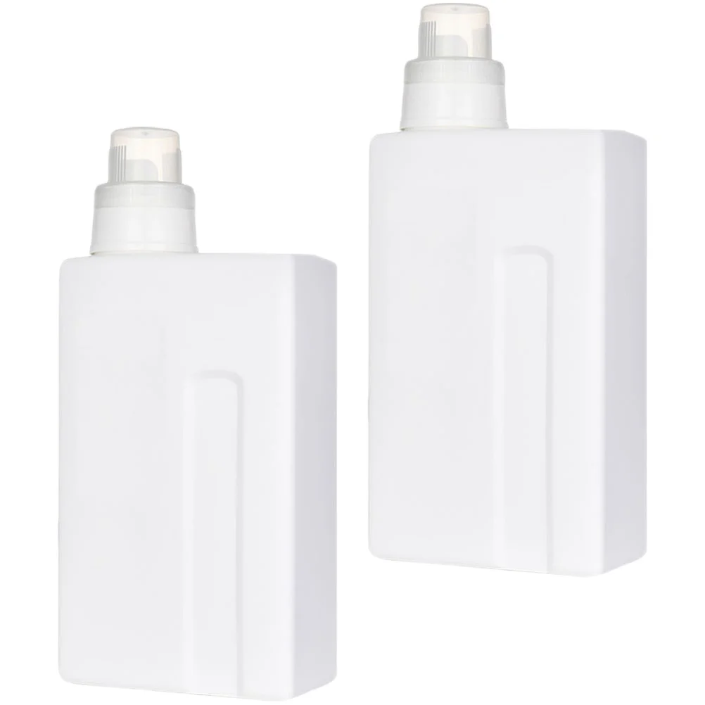 2 Pcs Bottle Laundry Detergent Sub Clothing Leakproof Empty Bottles Powder Container White Body Wash Travel