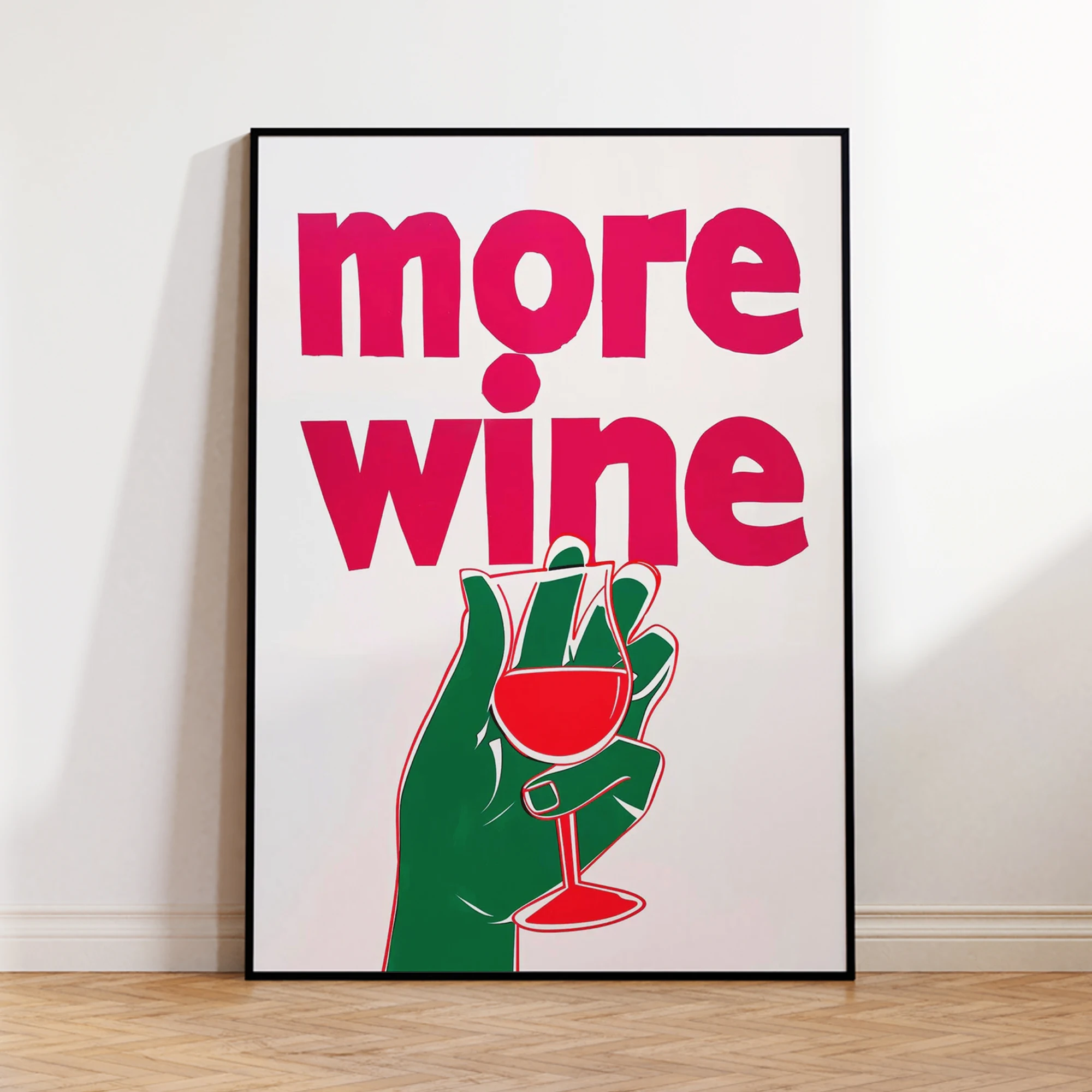 Moderner, minimalistischer Wandkunstdruck mit mehr Wein-Zitaten, Leinwandgemälde, Poster, Bild für Wohnzimmer und Bar, Heimdekoration
