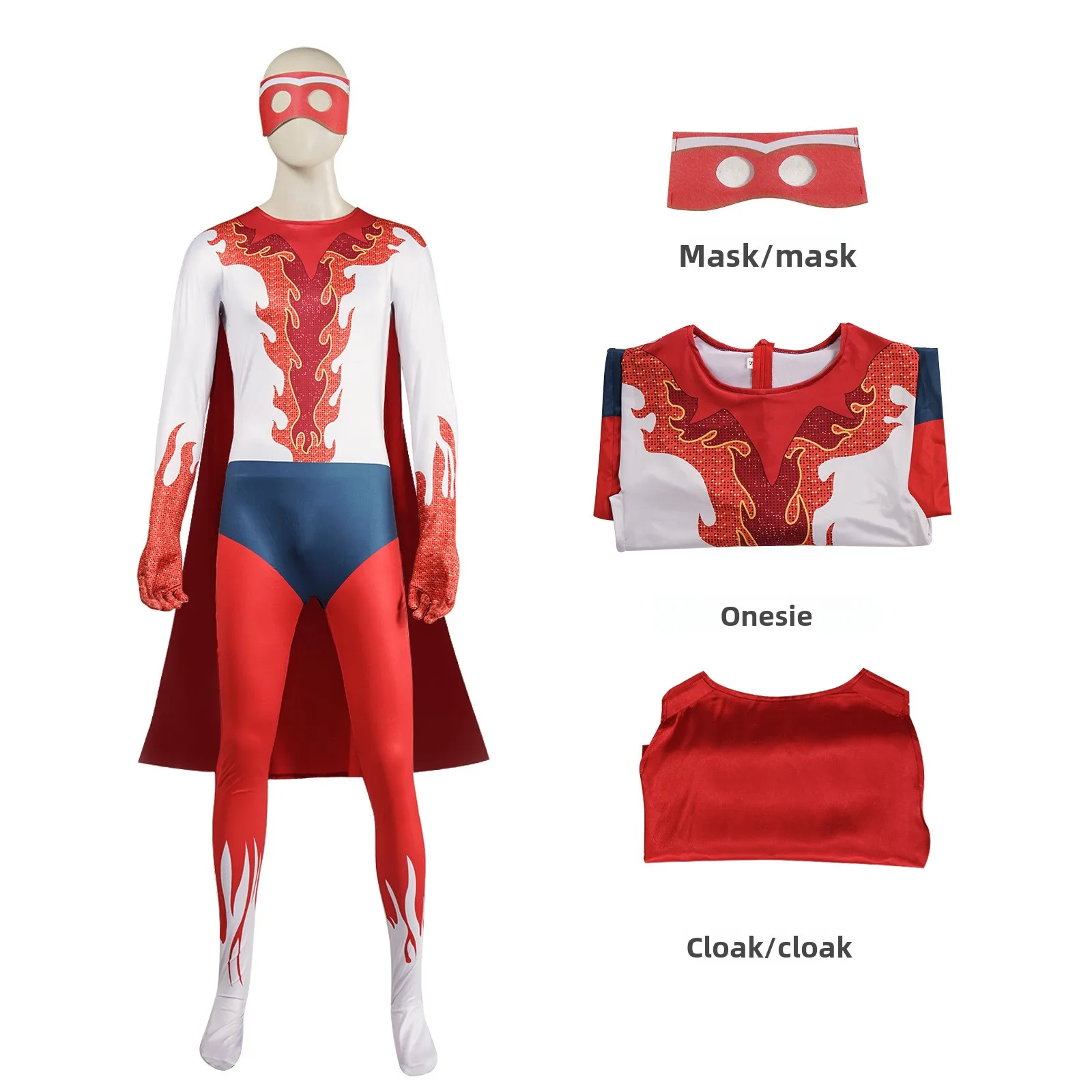 Superhero Cosplay Costume Adult men Legend Hero Jumpsuit Outfits Halloween Carnival Suit
