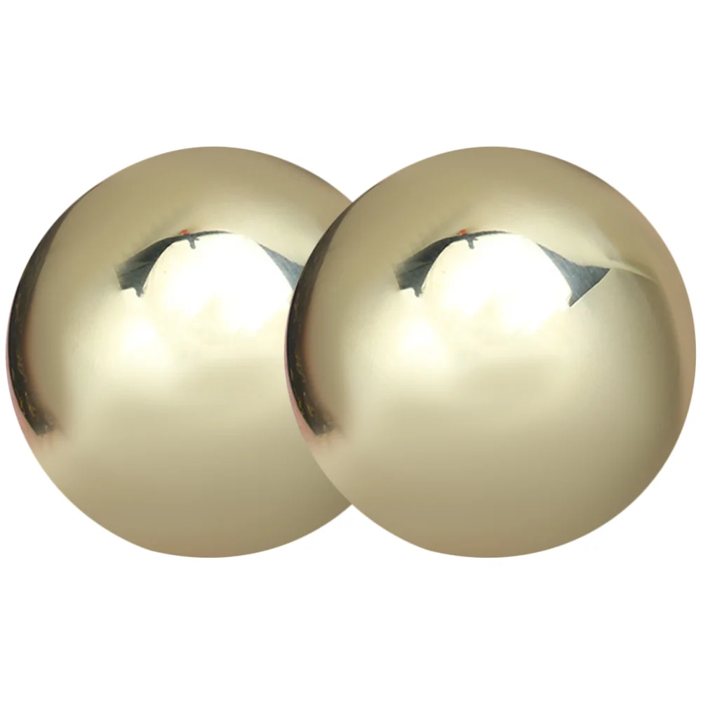 

Solid Brass Ball Health Fitness Middle-aged and Elderly Hand Massage Pair Palm Balls Training Exercise Convenient