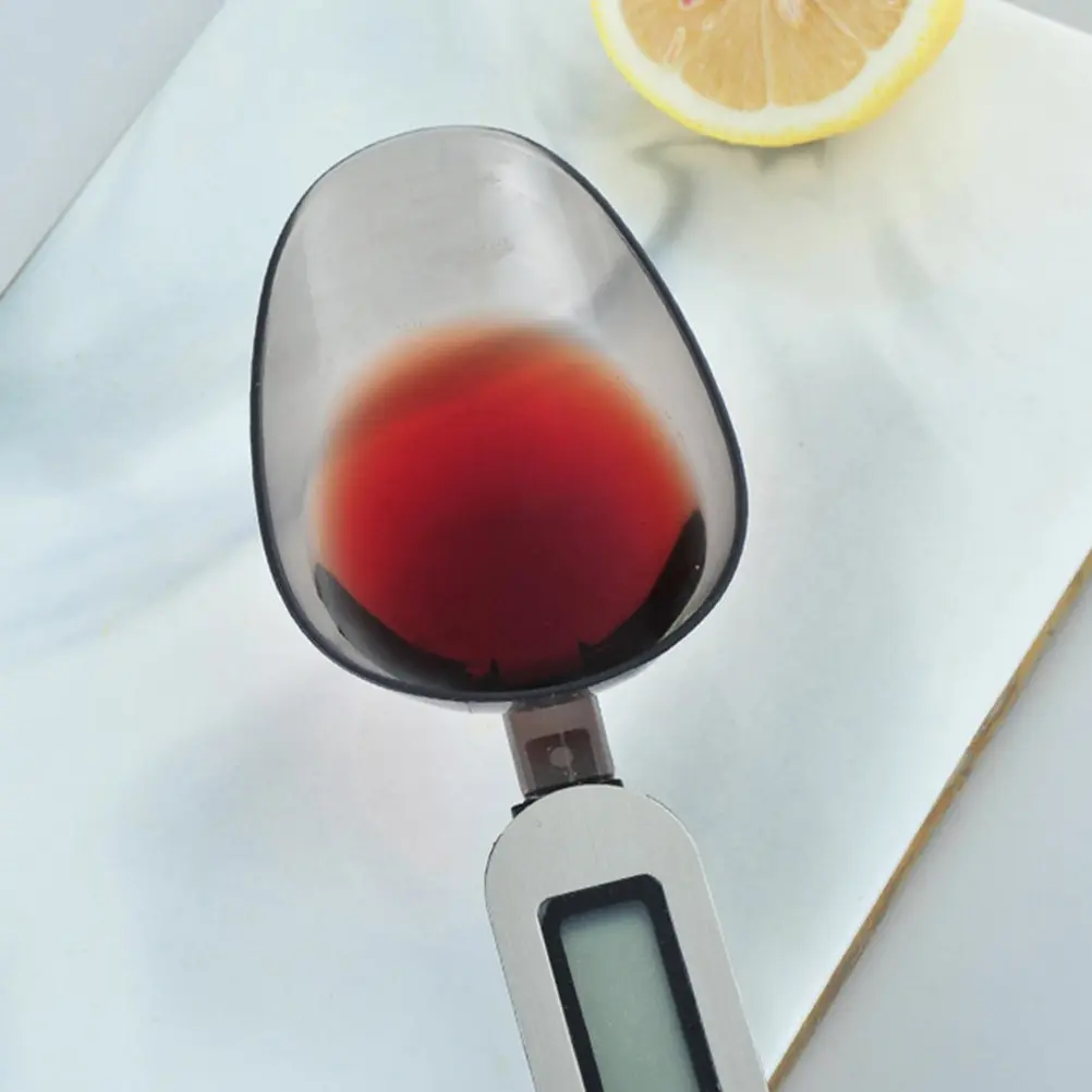 

1Pcs Electronic Measuring Spoon Kitchen Digital Scale Spoon Portable Ergonomic Comfortable Handle Baking Metering Scoop Grey