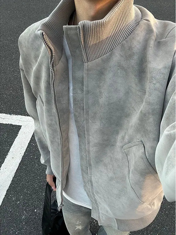 

Мужская куртка из искусственной кожи American Sle Tie Dye или бейсбольная куртка Sle Flight Jaet Cleanfit, свободная посадка, лето, осень, мода