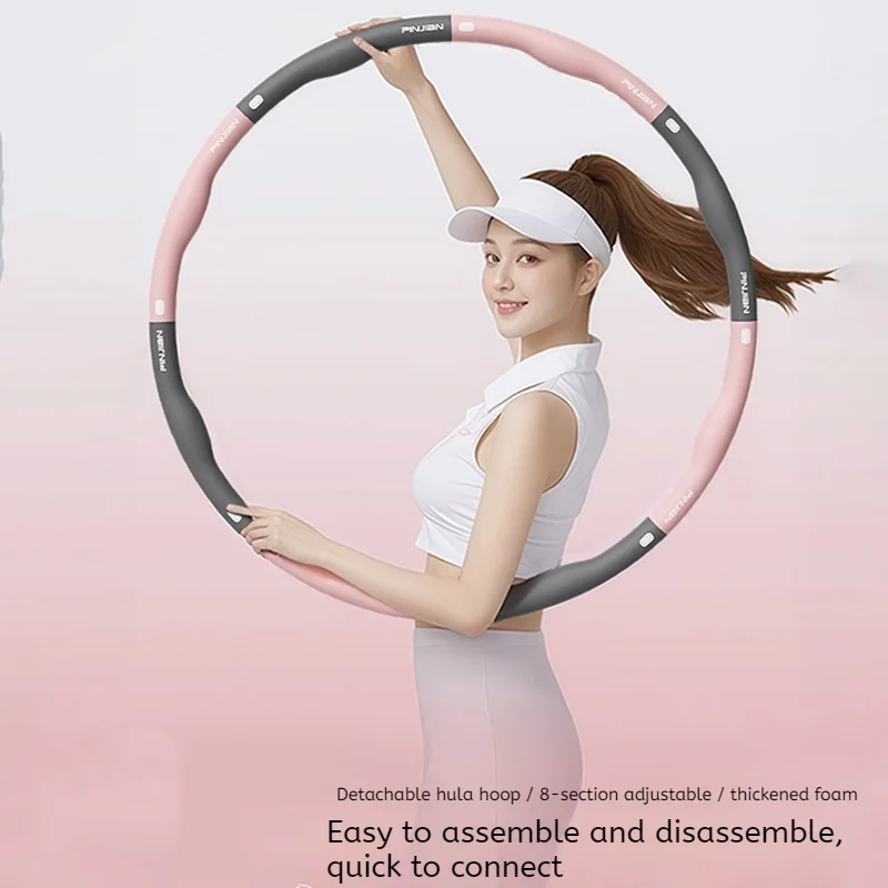 Aro ponderado seguro para la cintura, aro de Fitness desmontable para entrenamiento Ab, quemadura de grasa del vientre, gimnasio en casa, Unisex