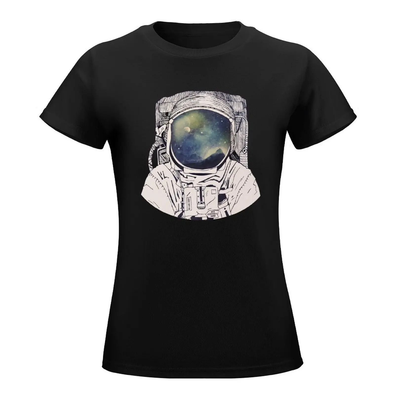 Dreaming Of Space T-Shirt tops summer top cute tops plus size tops t shirts for Women loose fit