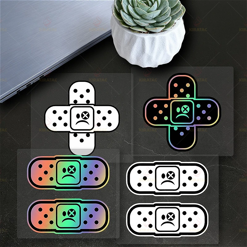 

1pc 2D Flat Laser Vinyl Sticker, Waterproof Removable Decal for Motorcycle Helmet, Tank, Fairing & Body, Multi-Color
