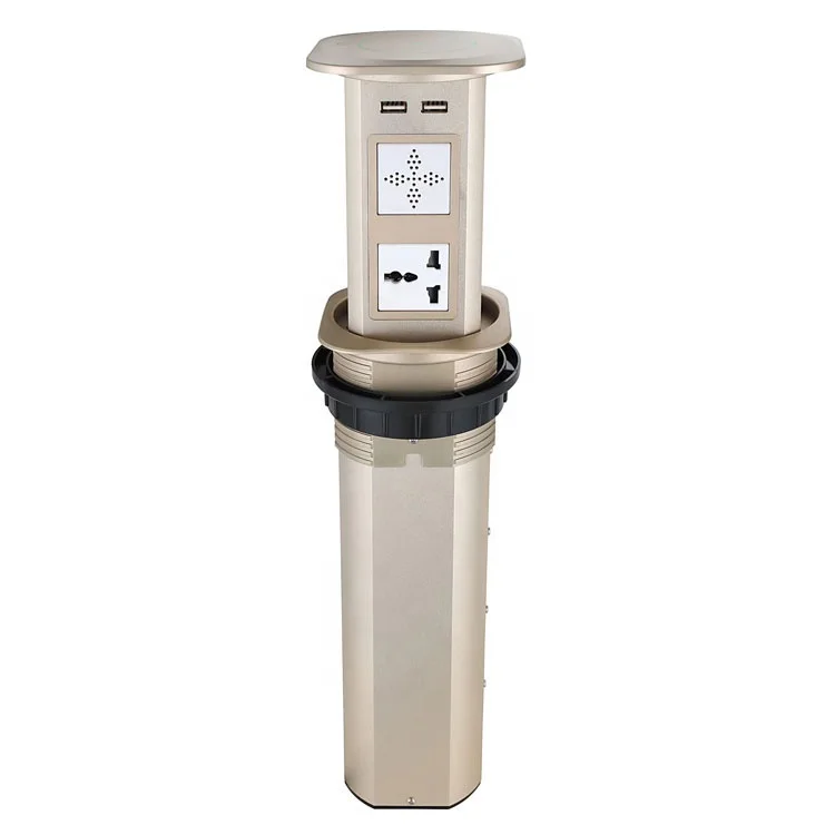 

New Automatic Kitchen Tabletop Countertop Worktop Smart Pop Up Power Tower Electrical Outlet Cooker Socket/ Tower Socket UK EU