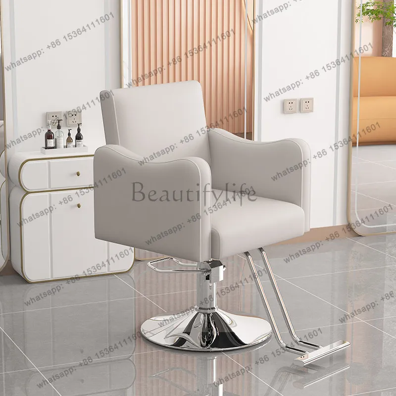 LJY Aesthetic Vintage Salon Chair Modern Luxury Comfortable Display Salon Chair Nordic Trendy Design Cadeira Manicure Hair Furni