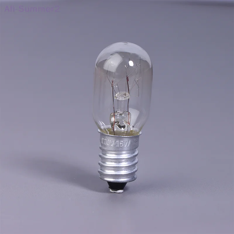 2Pcs E14 15W High Temperature Resistant Refrigerator Bulb Microwave Oven Replacement Light Toaster/Steam Bulb Light