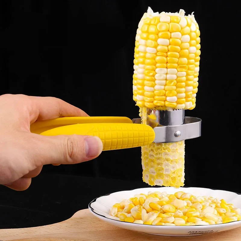 Manual Stainless Steel Corn Thresher Peeler Corn Kernels Remover Stripper Separator Fruit Vegetable Kitchen Tools