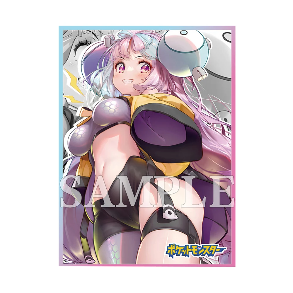 60 pz 67x92mm olografico Anime Card Sleeves PKM ionico Card Protector gioco da tavolo titolare della carta per YGO/MTG/PTCG