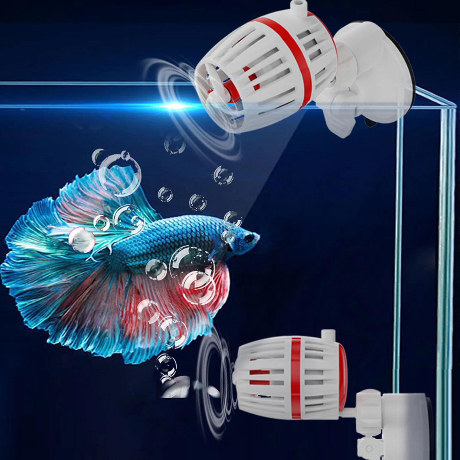 Aquarium Wave Maker Pump Create Water Movement 12V 4 Gears Variable Frequency Fish Tank Circulation Pump