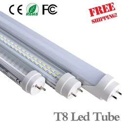 10PCS/Lot 2ft 600MM 4ft 1200MM 20W 32W 288PCS Chips/PCS AC85-265V Double Row Chip T8 Led Tube Indoor Lighting Fixtures