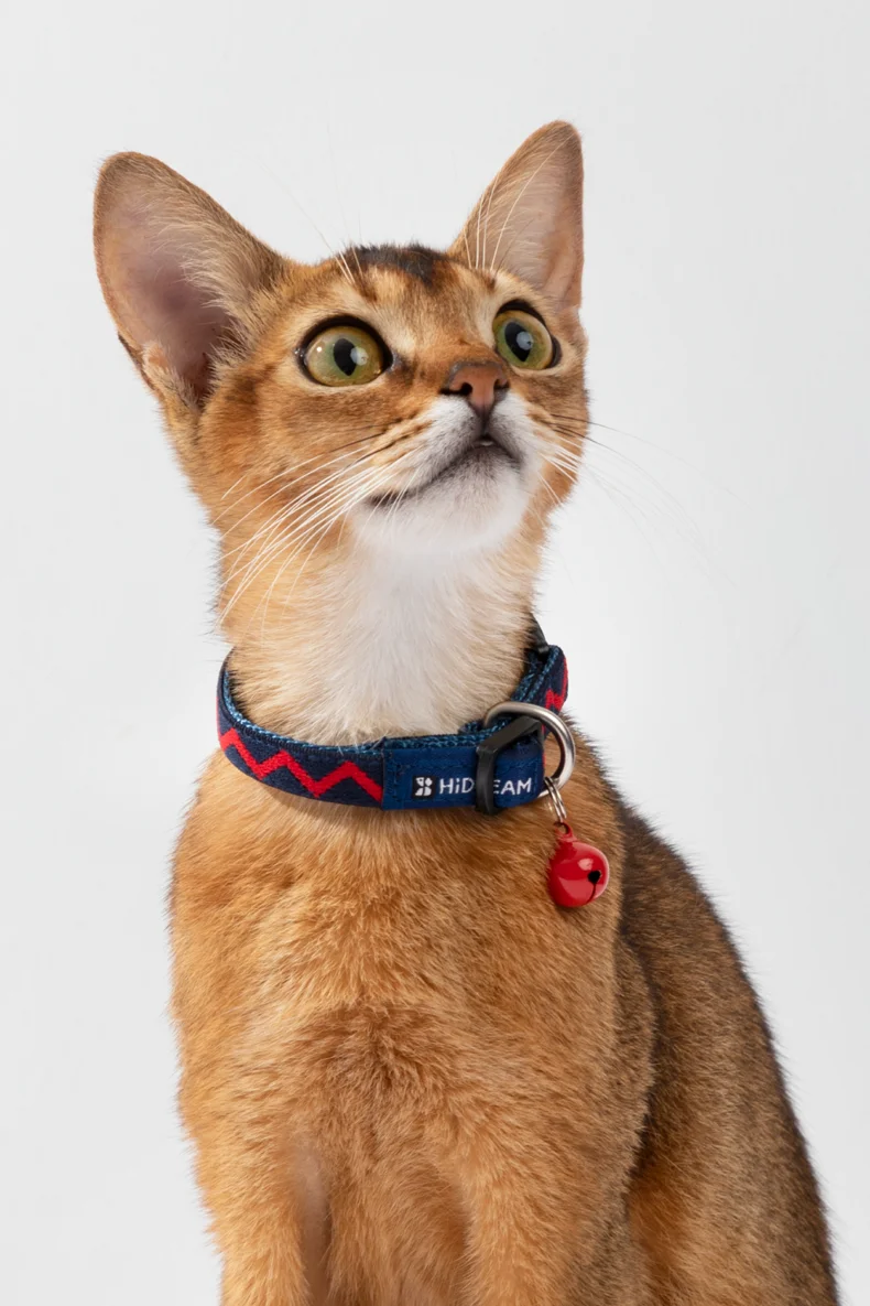 Cat Collar Anti-Pull Adjustable Soft Nylon Polyester Collar Necklace Personalized  Accessories For Pets