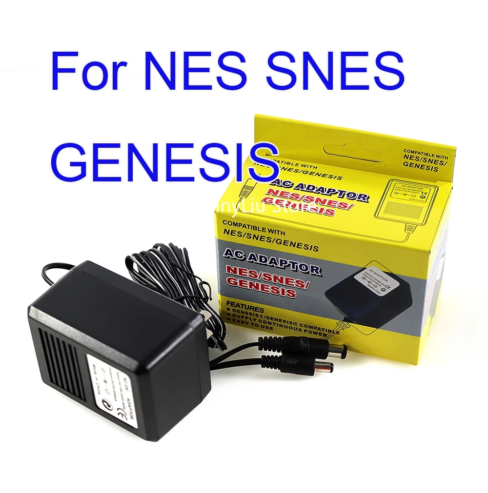 10pcs 3 in 1 US Plug AC Adapter Power Supply Charger for NES for SNES for SEGA Genesis with package