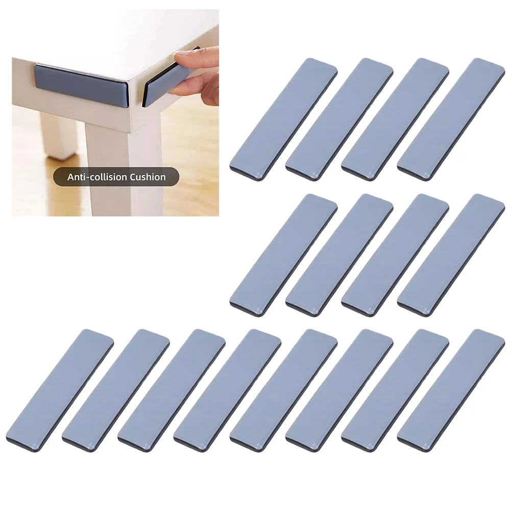 16 Pcs Furniture Sliders Gliders Square Mover Pad Household Anti Collision Furniture Sliders Movers Protection  Foot Sliding Pad