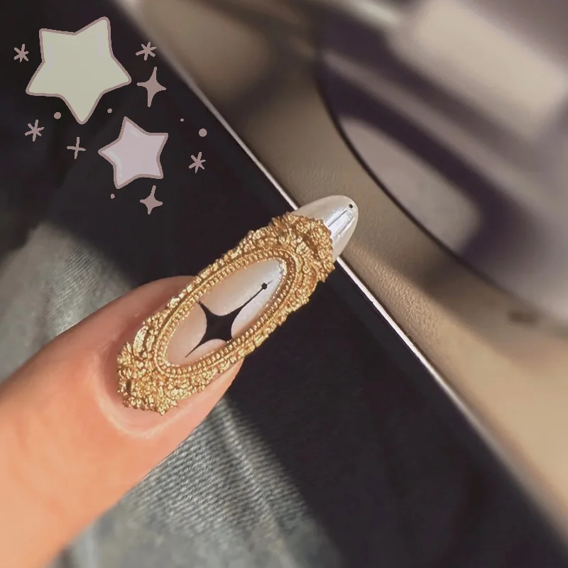 Europese retro fotolijst vorm siliconen nagel mal nagel stempelen nagels voor doe-het-zelf nagelsalon ontwerp stereoscopische manicure art tool