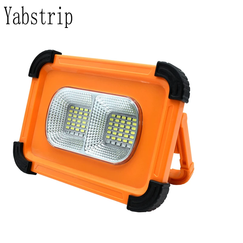 Solar Charging Led Portable Spotlight Work Light lamp COB USB Rechargeable Flashlight 2*18650 For Hunting Camping Led Latern