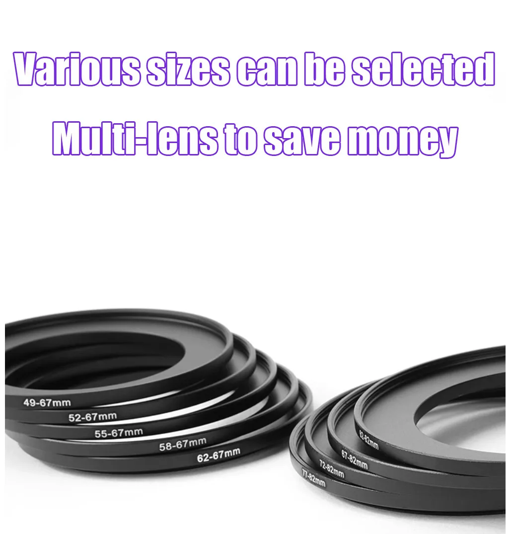 49/52/55/58/62/67/72/77/82mm Filteradapter Step-Up Adapter Filteradapter Step Up – Detail 3