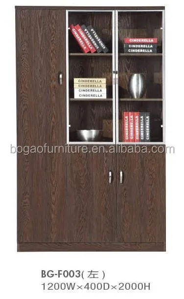 Hot Sale Traditional Wooden Home Glass 2 4 Door Office File Cabinet