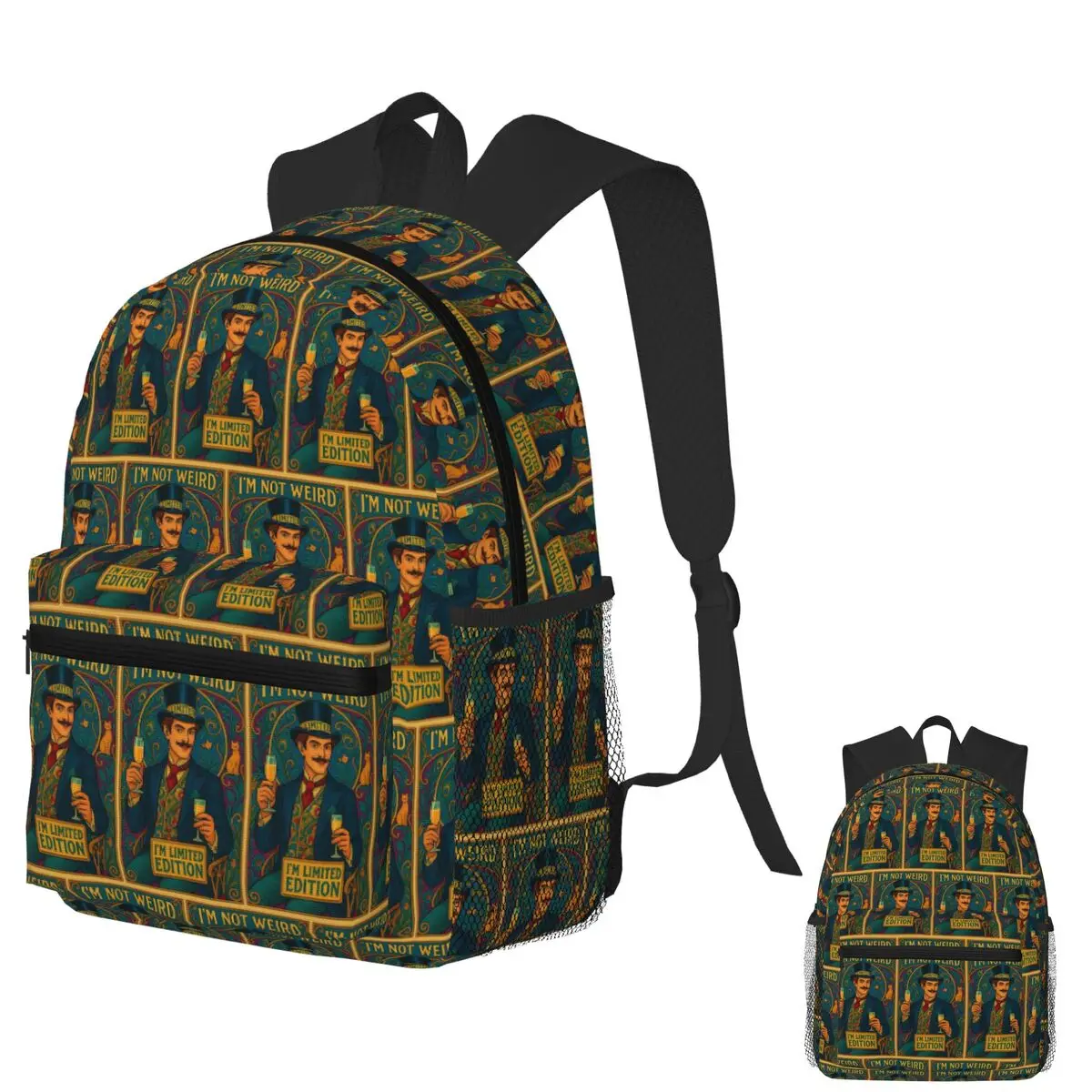 

I'm Not Weird, I'm Limited Edition Student Backpack School Bag Hiking Travel Daypack for Men Women Fashion Bookbag Shoulder Bags