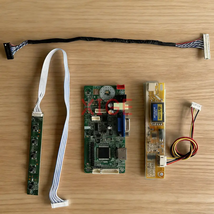 

LCD Display Drive Controller Board Fit LP150X06 LP150X09 LP150X08 LP150X05 VGA+HDMI 1-CCFL 1024*768 1024x768 30 Pin LVDS Kit DIY