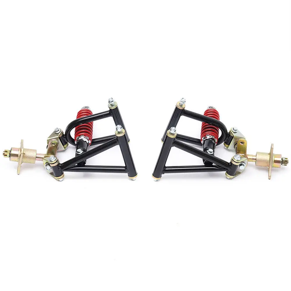 

Front Suspension Swing Arm Assembly Kit Upper/Lower Swingarm for Go Kart ATV Quad Bike Buggy 3 holes