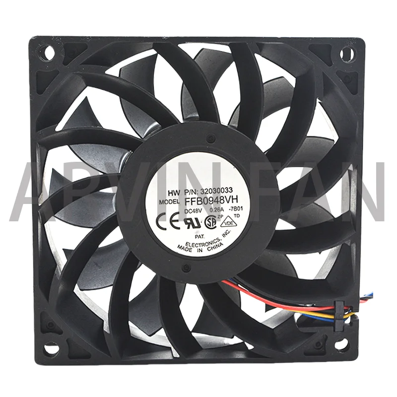 FFB0948VH 9CM 9025 48V 0.26A PWM Speed Regulating Large Air Cooling Fan