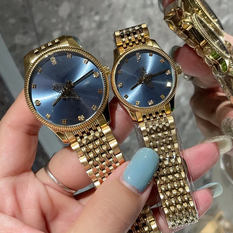 ساعة ماركة عصرية جديدة لعام 2025 للسيدات 29 مللي متر 36 مللي متر قرص الحلوى سوار من الفولاذ المقاوم للصدأ هدية أنيقة مصنوعة من إلهام GC