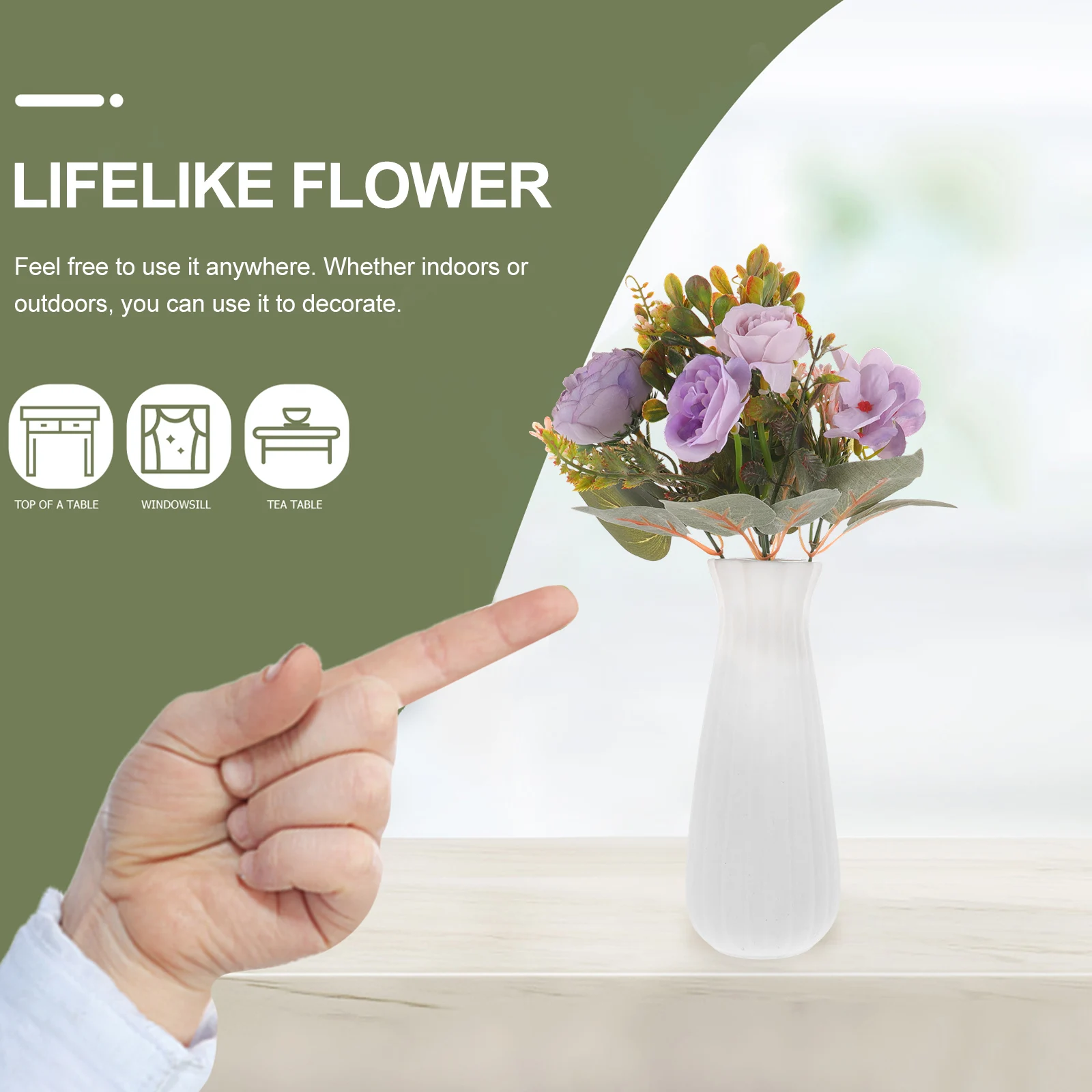 

Artificial Peony Flowers Silk Bouquet Wedding Party Table Centerpiece Home Kitchen Decor Fake Flower Decoration