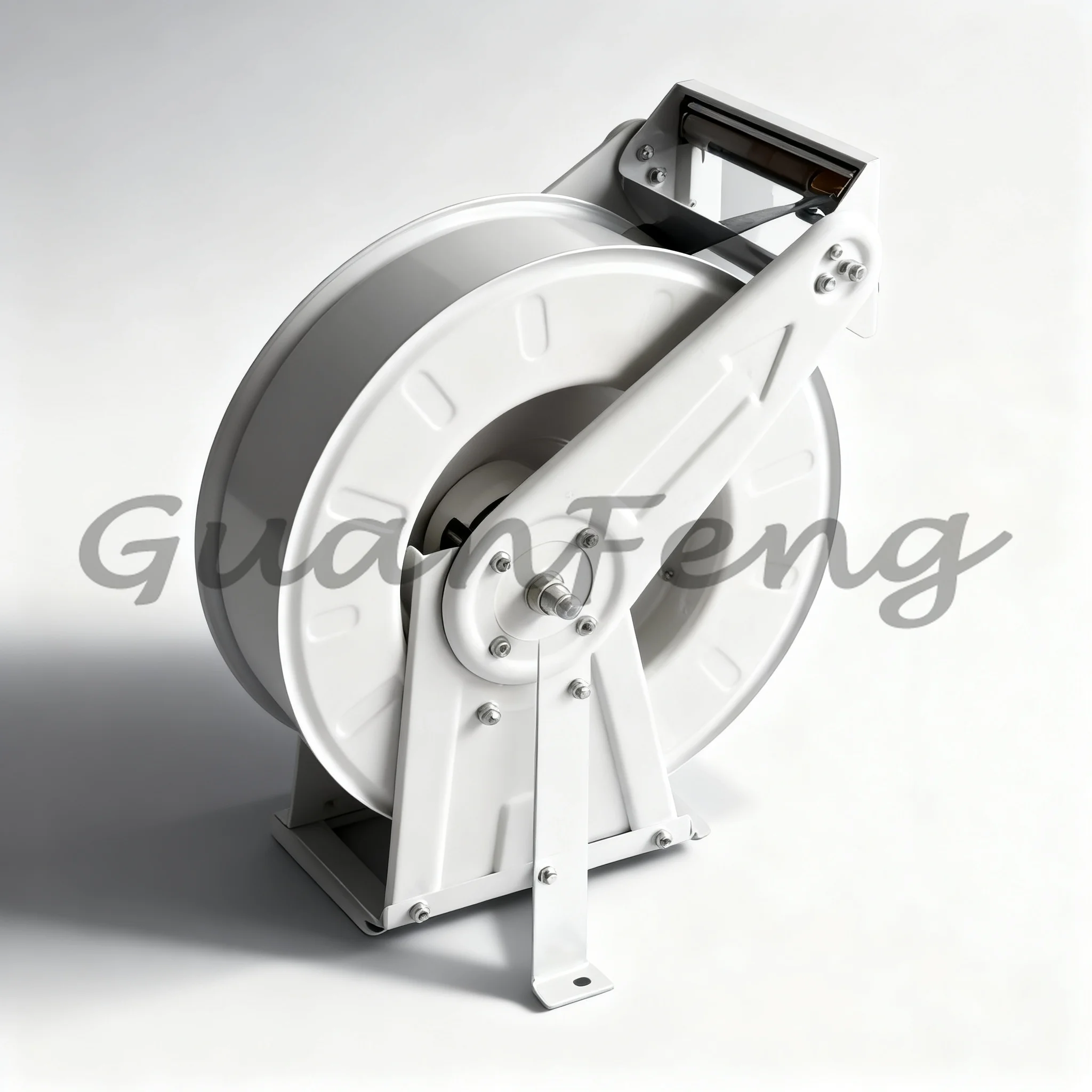 Heavy Duty Automatic Rewind Hose Reel, Telescopic Storage Rack for Agricultural Fuel Dispenser Refueling System