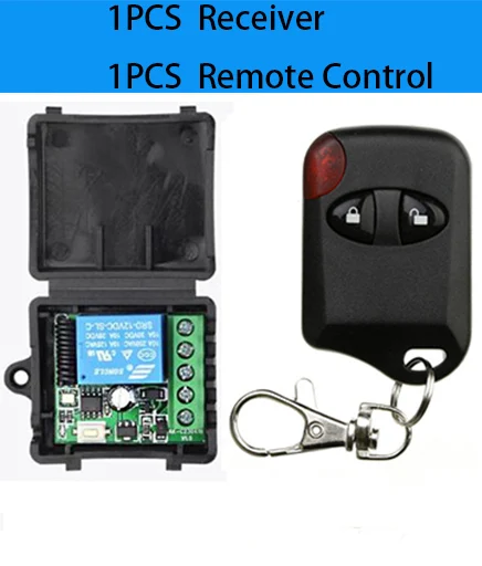 Hot 433 Mhz Universal Remote Control Wireless Switch  DC 12V 10A Relay Receiver Remote ON OFF for Led Light Gate Garage Door