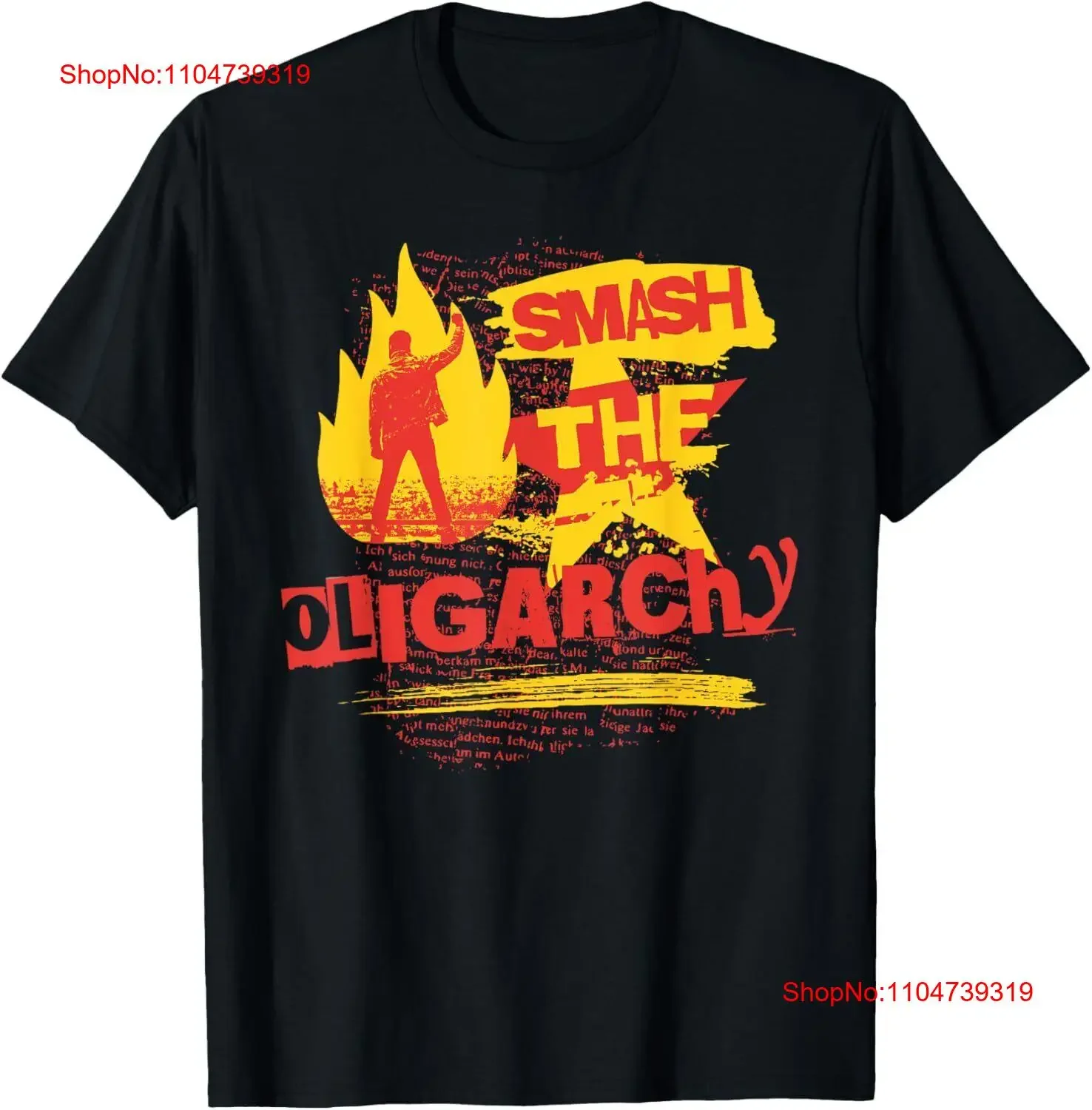 Smash the Oligarchy Retro 60s Protest Vintage Social Justice T Shirt  vintage Washed Breathable Comfortable Soft Unisex fashion