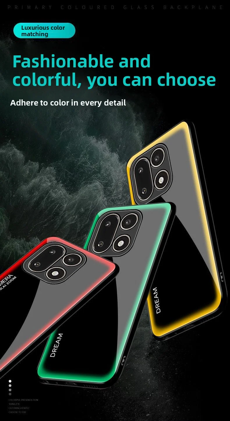 حافظة لهاتف OnePlus 15 من الزجاج المقسى الصلب غطاء خلفي واقٍ لهاتف OnePlus15 One Plus 15 1 + 15 غطاء كامل للهاتف #2