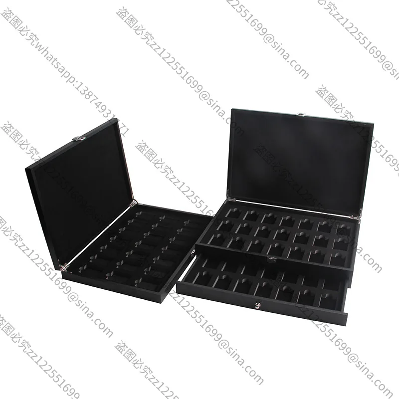 Suitable for Wooden Single-layer Lighter GiftBox StorageBox Multi-layer 42-grid Lighter Cigarette Tray Display Box CollectionBox