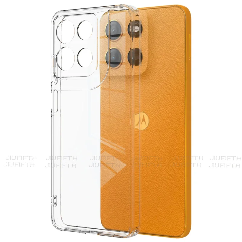 

For Motorola Moto G15 Case Acrylic Transparent Clear Hard Cases G 15 05 G05 E15 E Slim Non-Yellowing Phone Cover Funda Coques