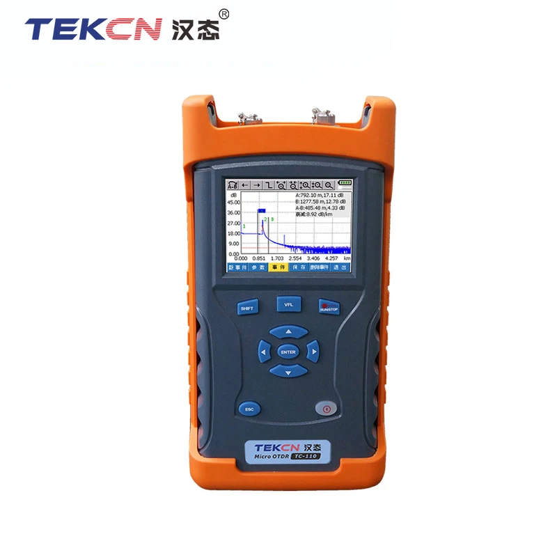 Hot OTDR mini TEKCN TC110 optical fiber tester and fault locator otdr machine