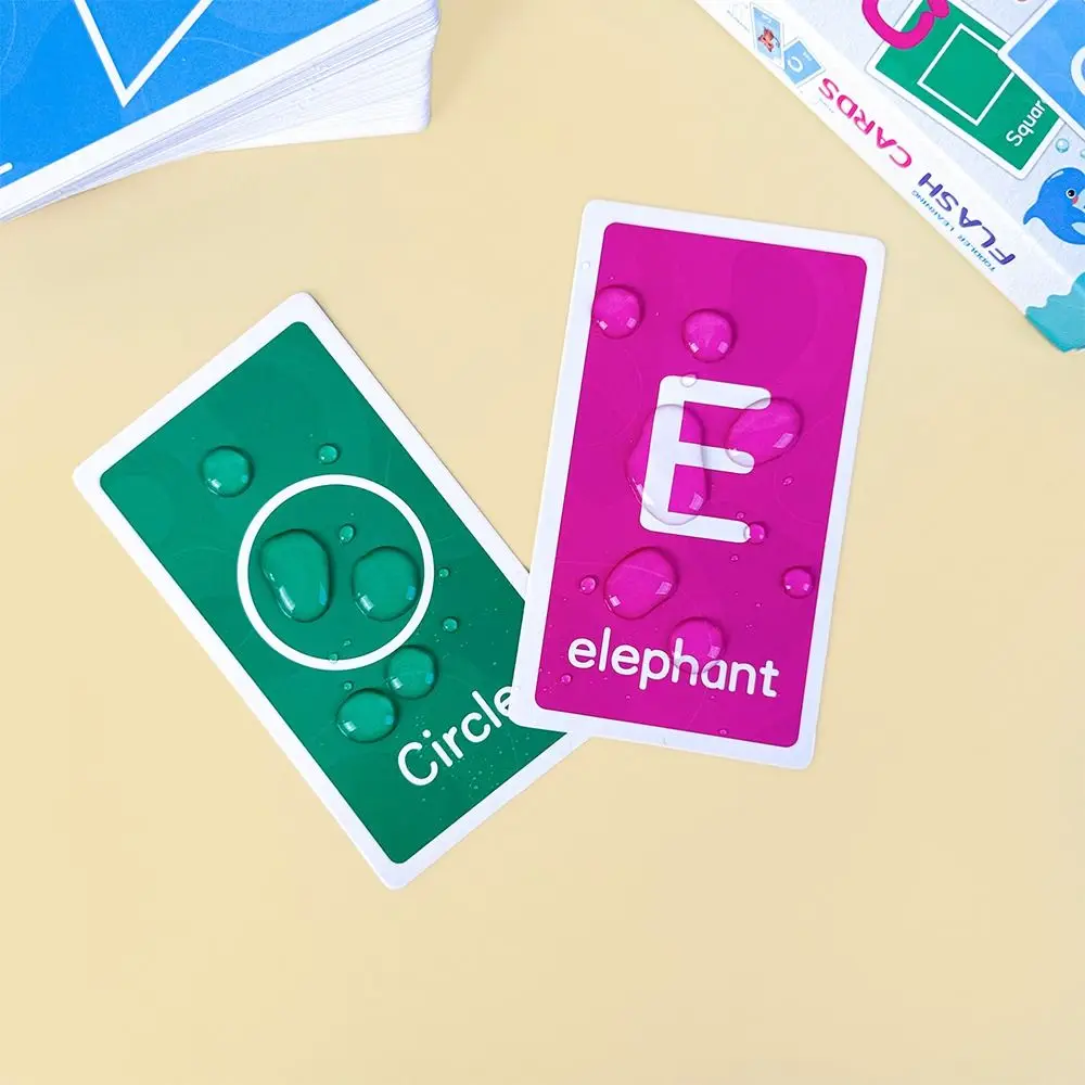 Flashcard per l'educazione precoce dei cartoni animati creativi Carte per l'apprendimento delle prime parole multicolori Carta di riconoscimento dei numeri a forma di colore