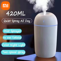 Xiaomi 420ml Air Humidifier Professional Large Capacity Home Silent Humidifier Plant Aroma Diffuser Mist Sprayer Led Night Lamp