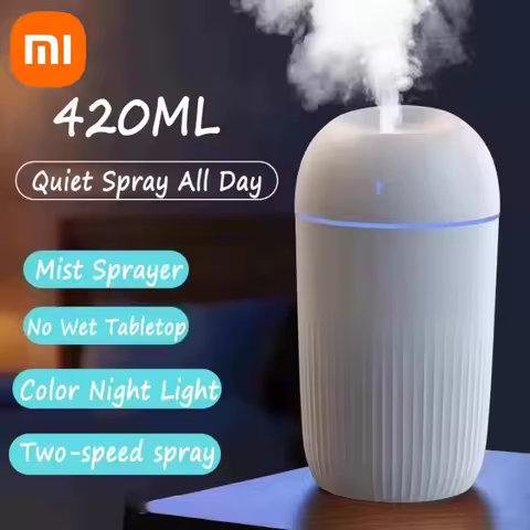 Xiaomi 420ml 가습기 전문 대용량 가정용 가습기 식물 안개 아로마 디퓨저 안개 분무기 Led 야간 램프