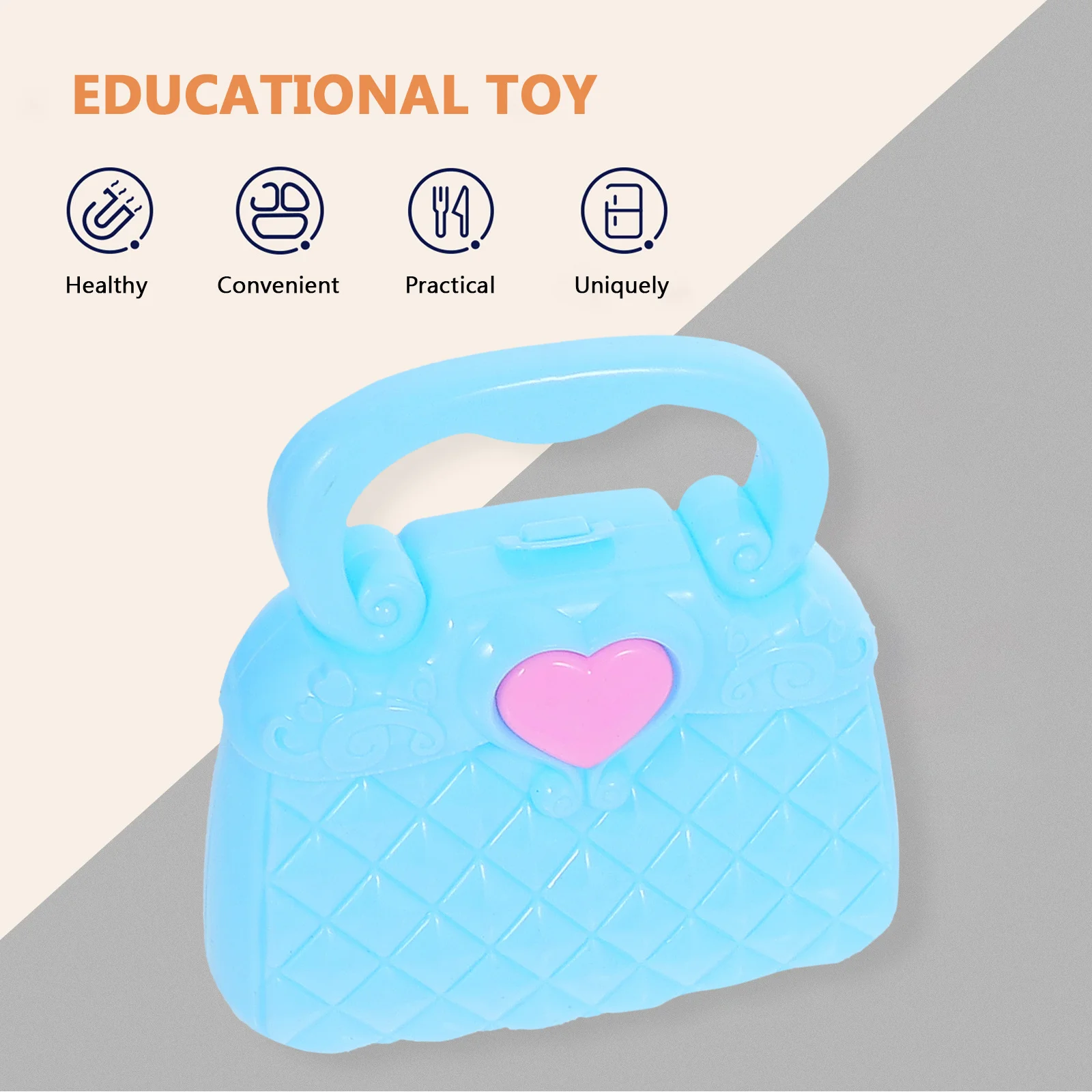 

Pretend Pink Purse for Girls Loaded with Accessories Lightweight Design for Toddlers and Preschoolers Imaginative Play Set