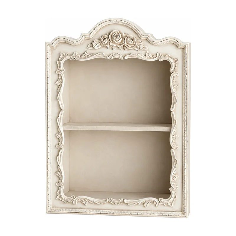 vintage-resin-wall-shelf-with-rose-carving-2-tier-ornate-floating-display-rack-for-perfume-collectibles-bathroom-decor