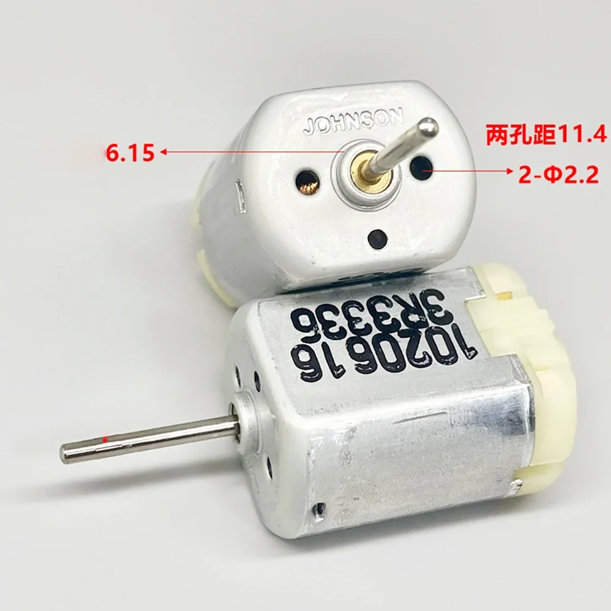 JOHNSON 280 DC Motor DC 8V 9V 12V 15V 16V Flat 1980RPM-2580RPM CCW Strong Magnetic Large Torque Automobile Electric Motor