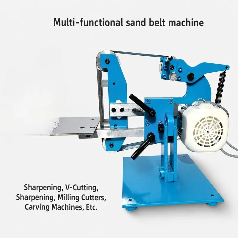 915 Electric Belt Sander Vertical & Horizontal All Steel Sanding Machine Dual-Use Sanding Machine DIY Belt Sander